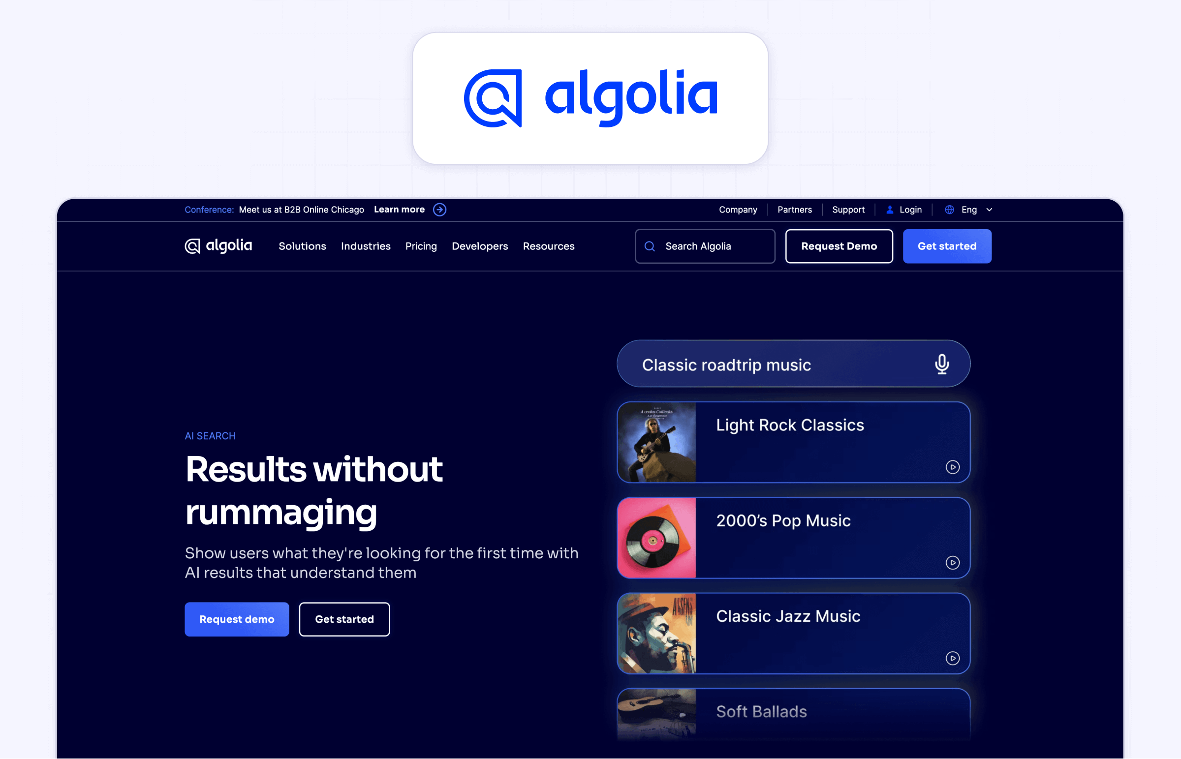 Algolia search integration for exported Webflow sites