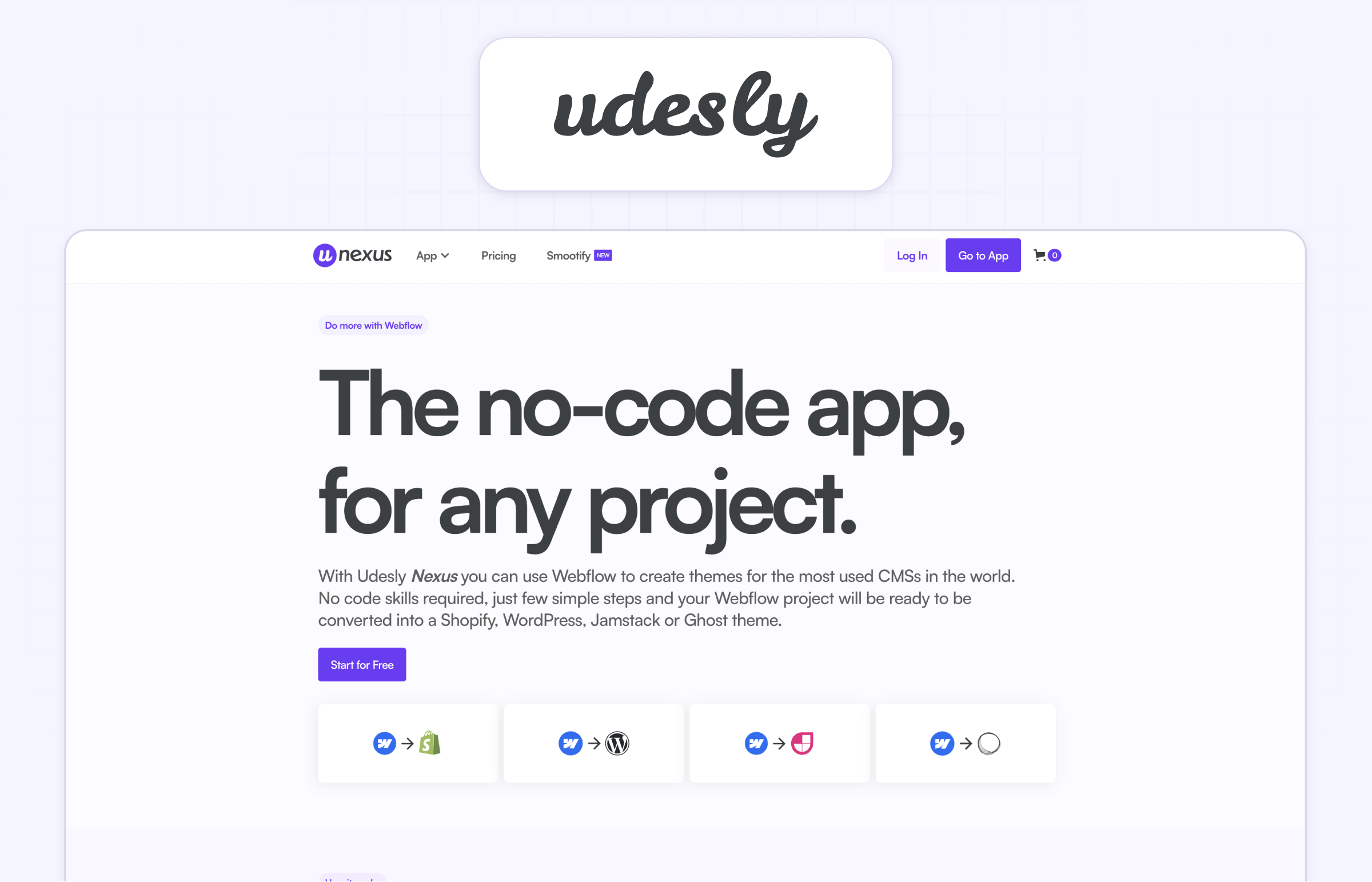 Udesly Webflow to Wordpress Shopify converter