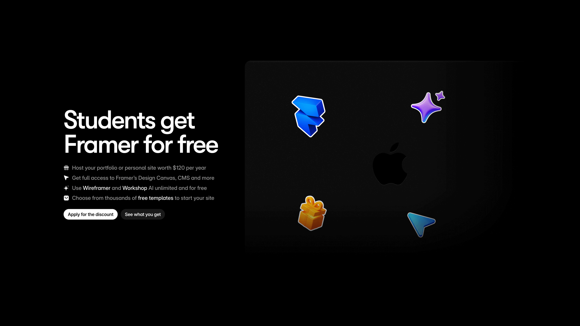 How To Apply For The Framer Student Discount For A Personal Site
