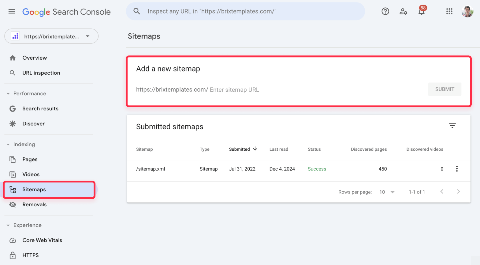 Submit Webflow XML Sitemap to Google Search Console