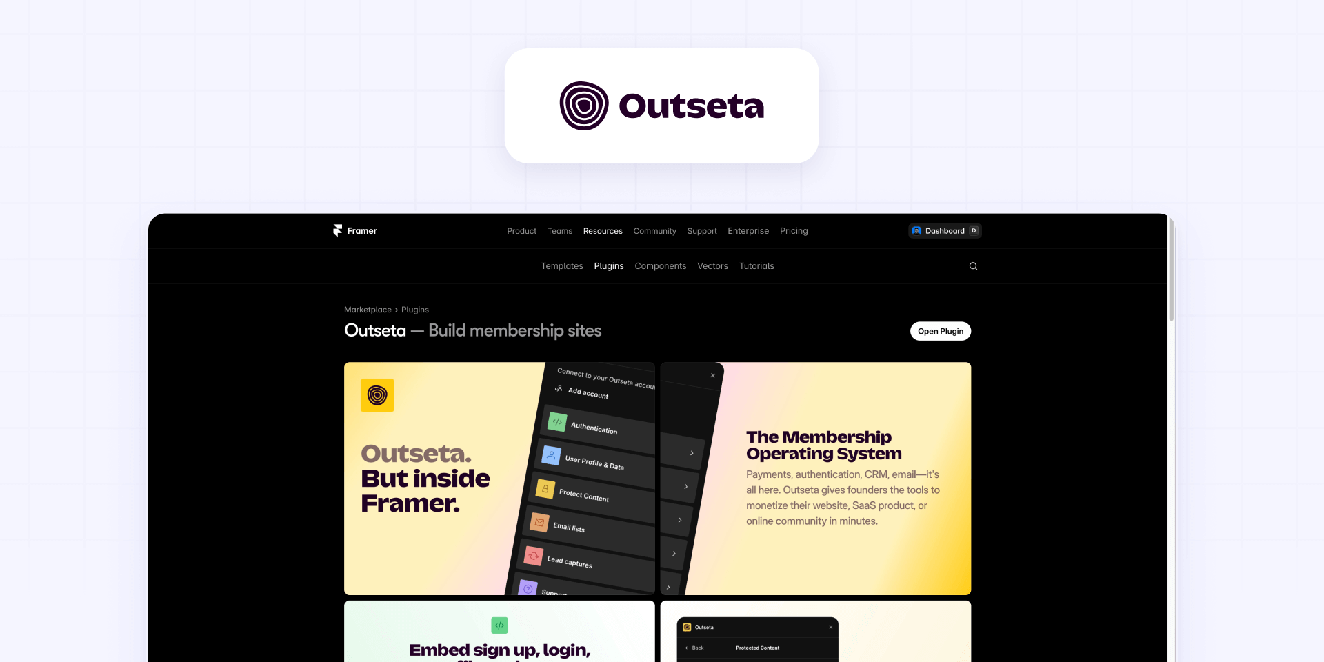 How To Install Outseta From The Framer Marketplace