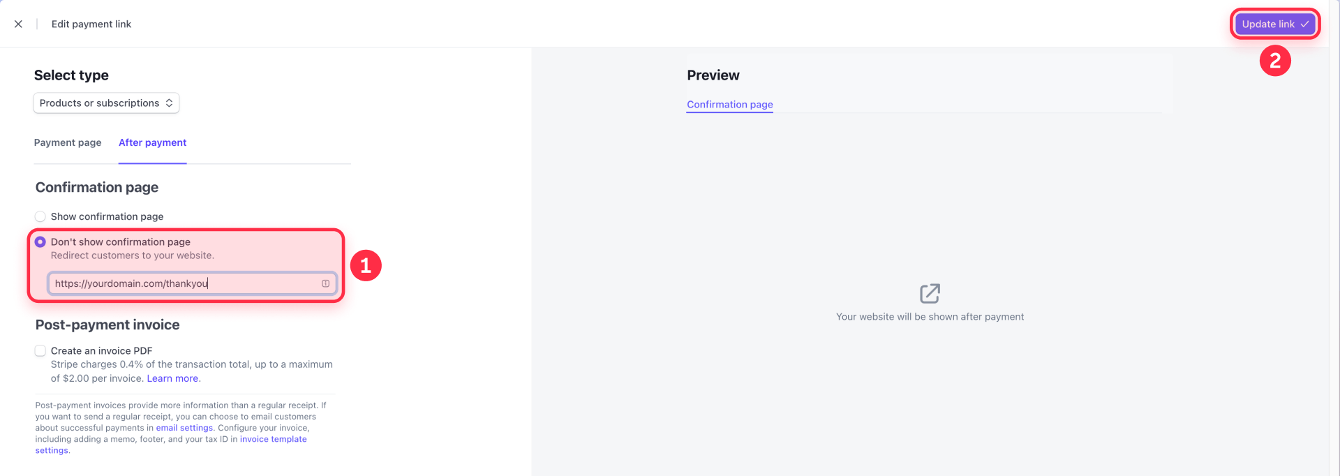 How To Redirect To A Framer Page After Payment In Stripe