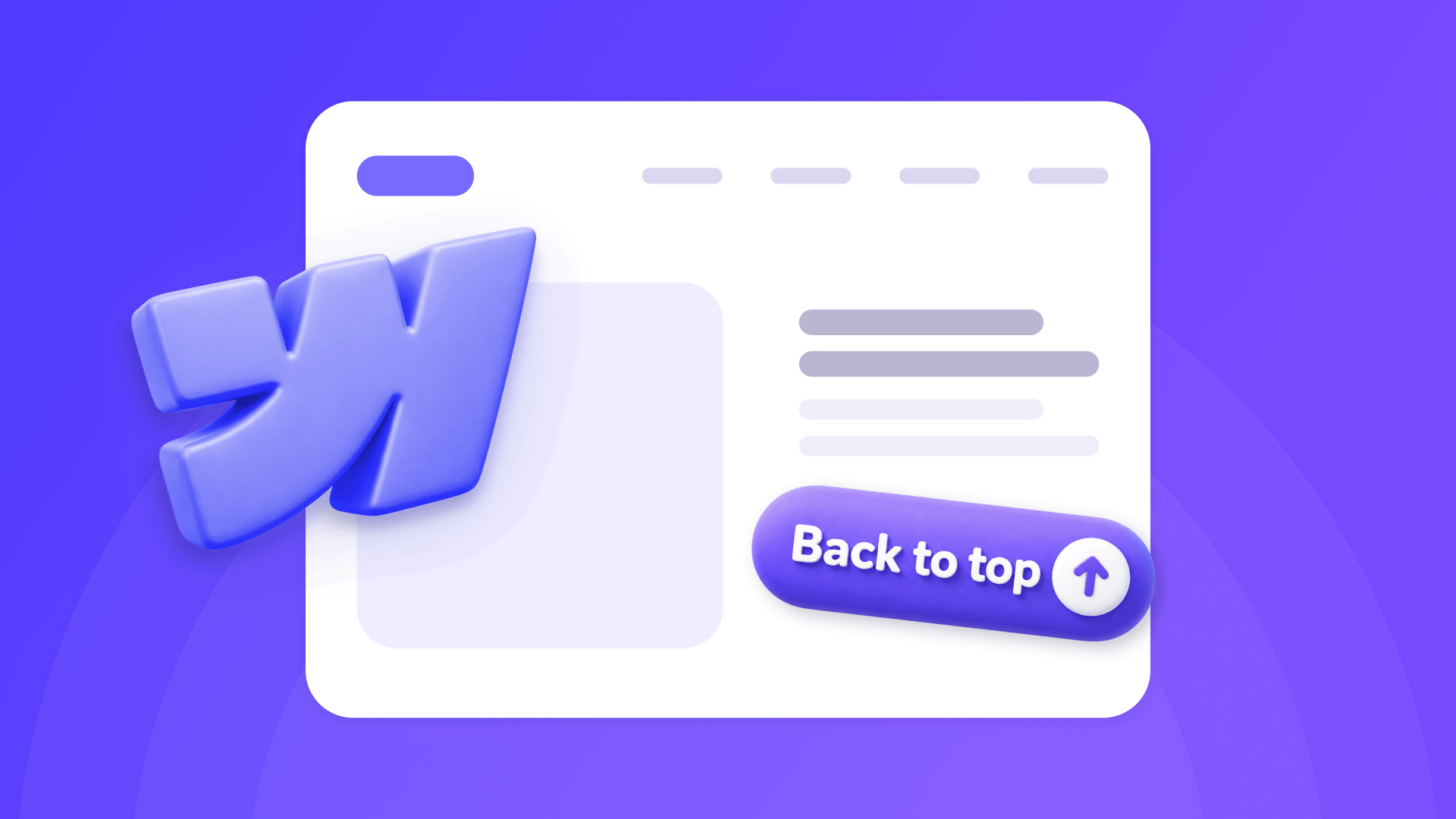 How to add a back-to-top button in Webflow that works on every page