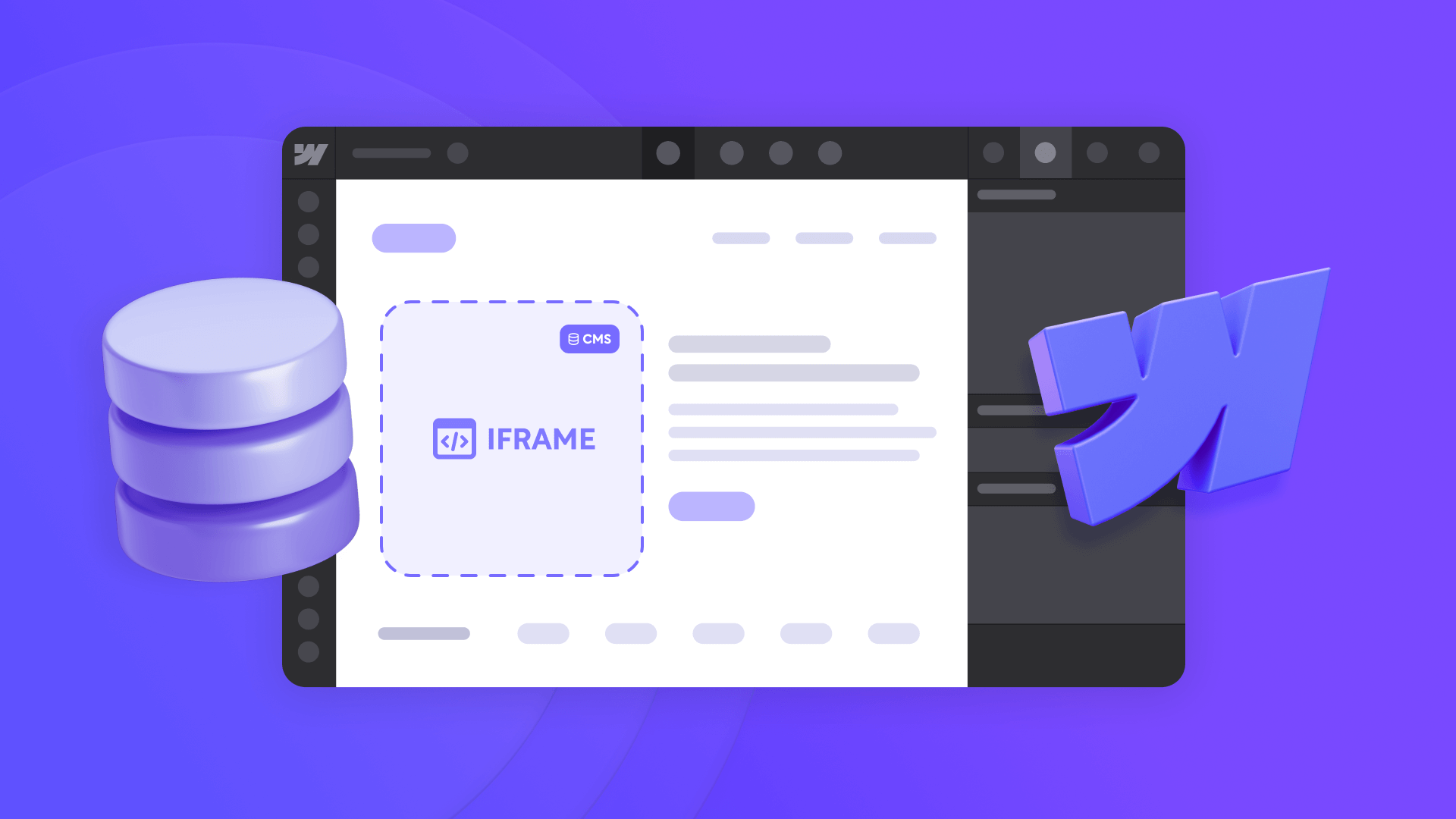 How to add dynamic CMS based iframes in Webflow