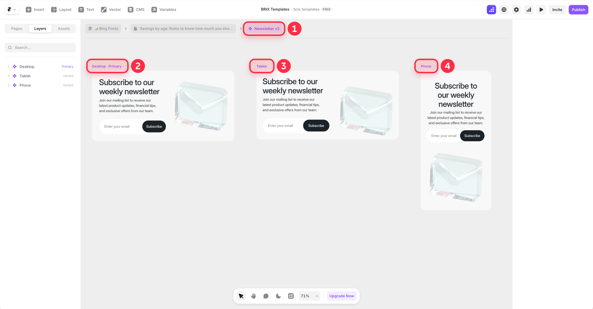 How To Configure A Reusable Newsletter Block In Framer CMS