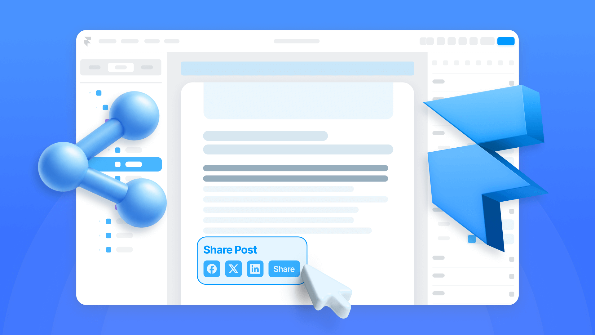 How to add social share buttons to Framer CMS blog posts