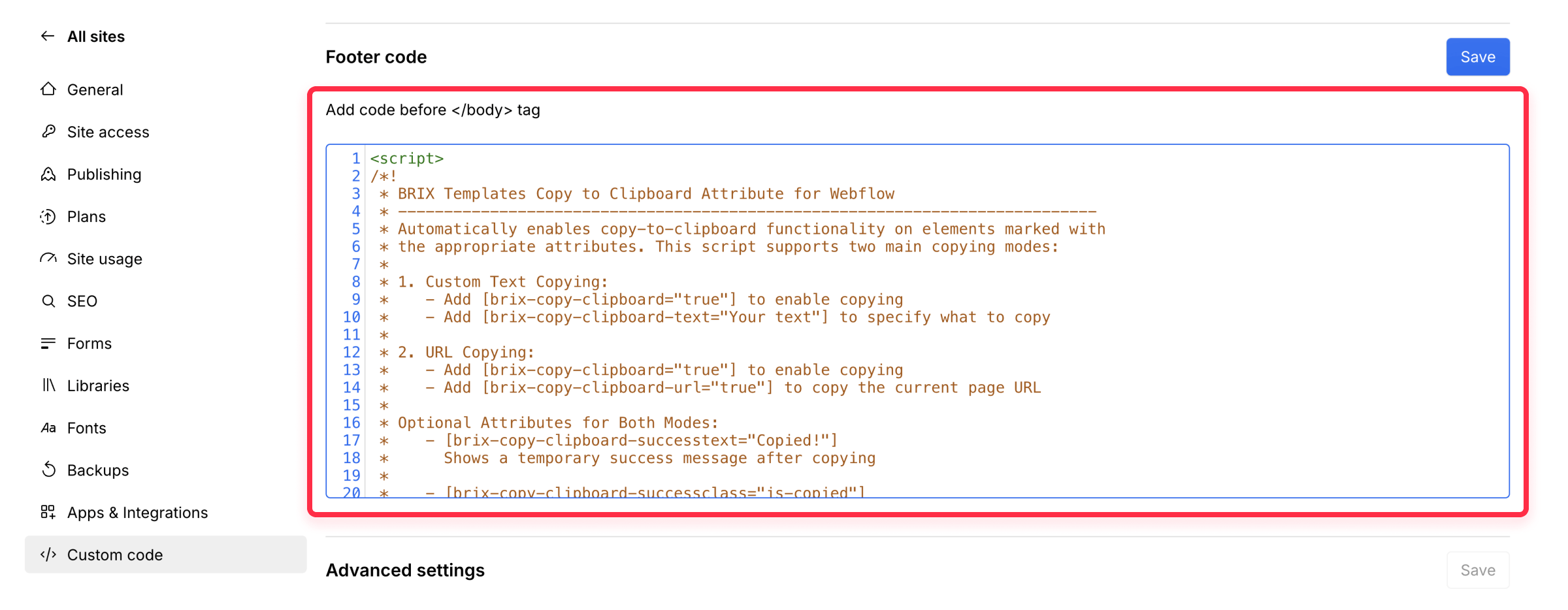 Copy current URL tutorial