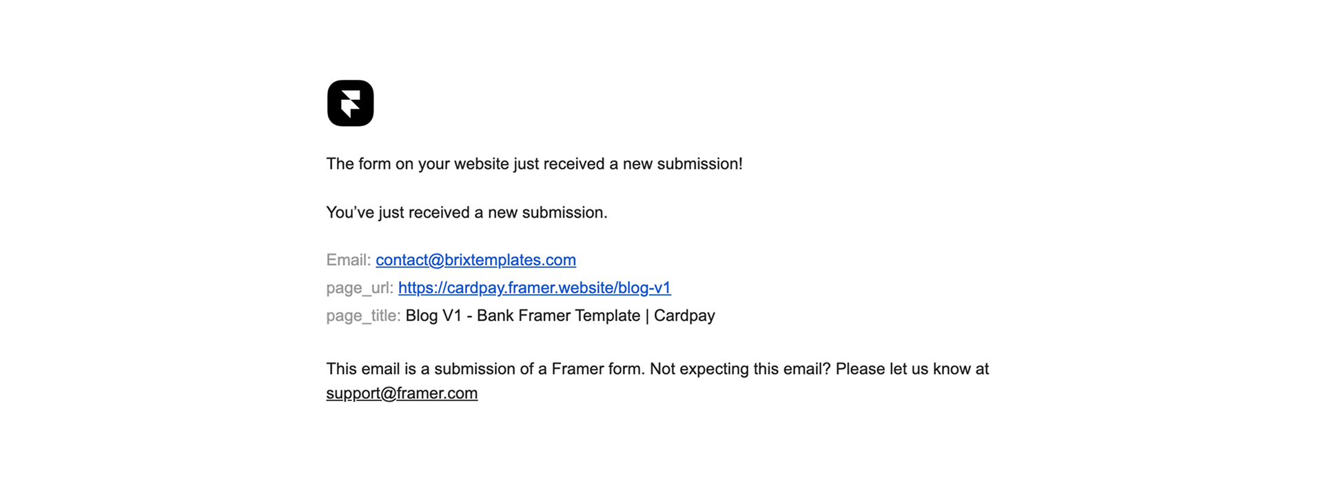 How To Verify Page_URL And Page_Title In A Framer Form Submission Email