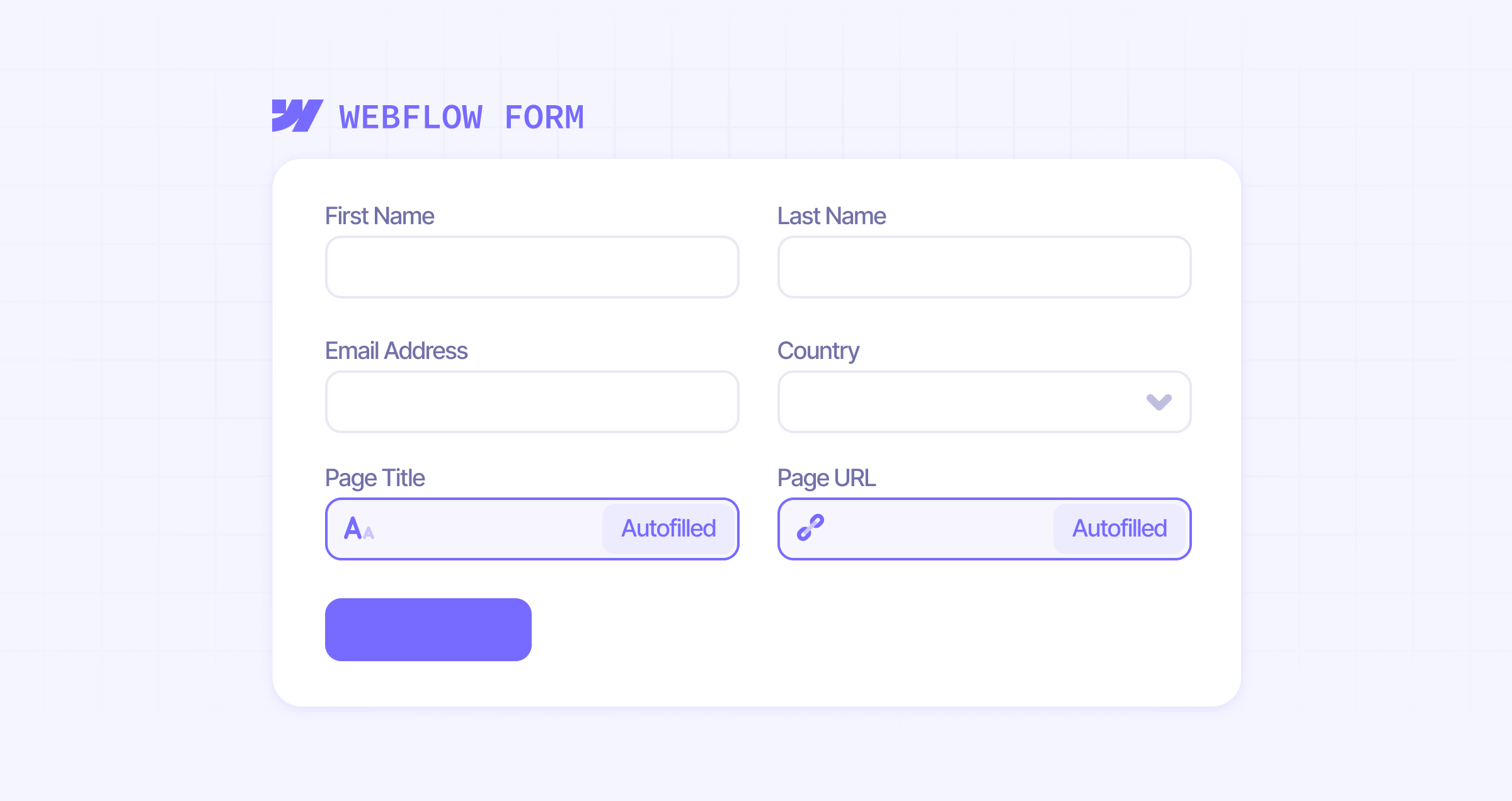 How to automatically submit current page URL and title in Webflow forms