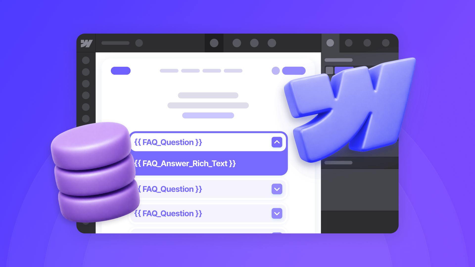 How to build a CMS FAQ accordion in Webflow that clients can edit