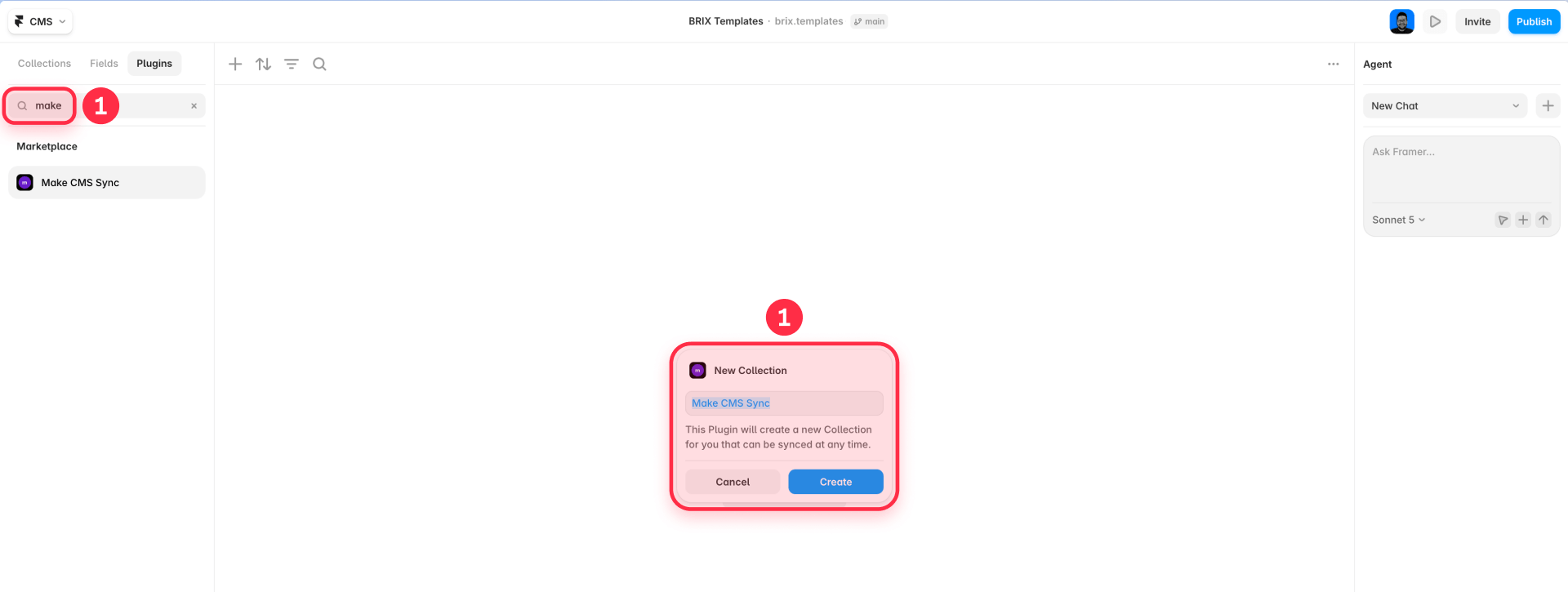 How to create a synced Collection in Framer with Make CMS Sync
