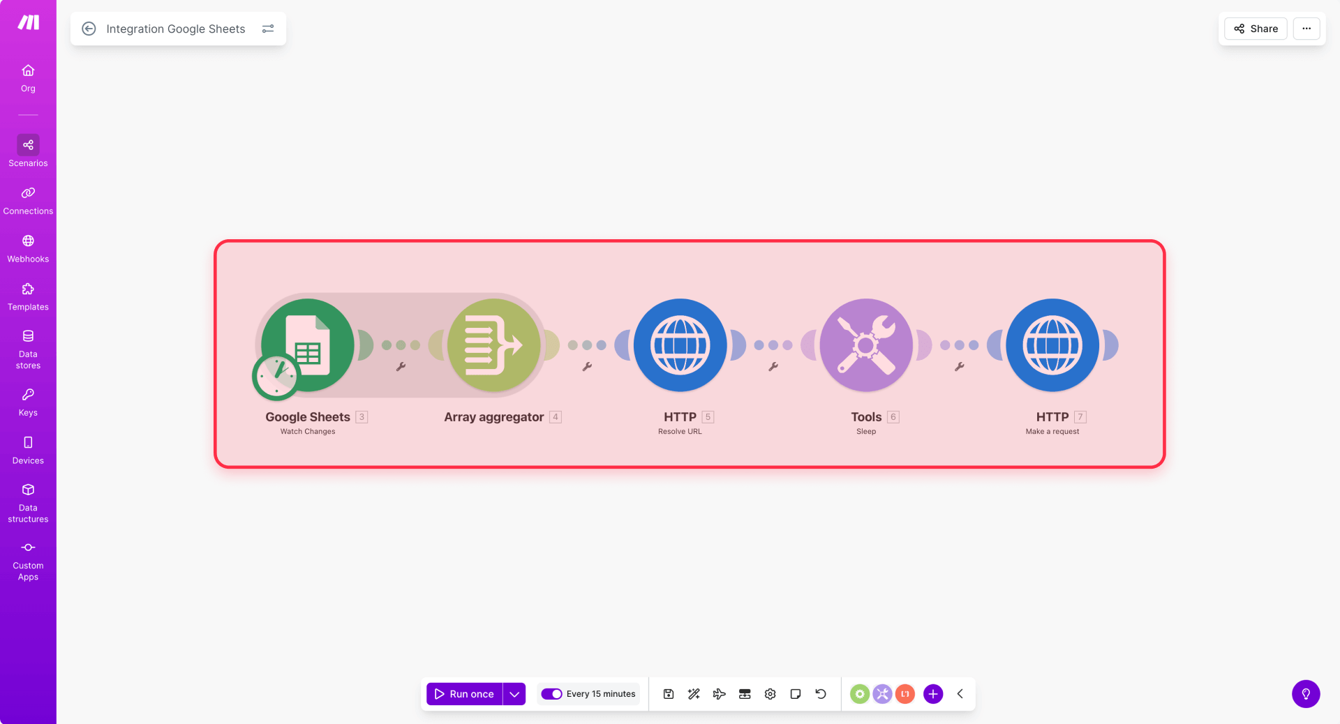 How To Build The Make Flow For Bulk Updates And Publish In Webflow