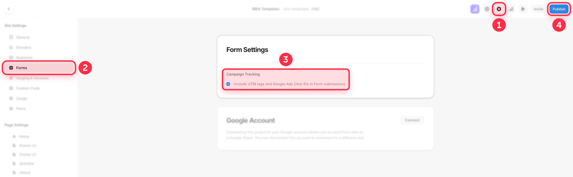 How To Enable Campaign Tracking In Framer Forms