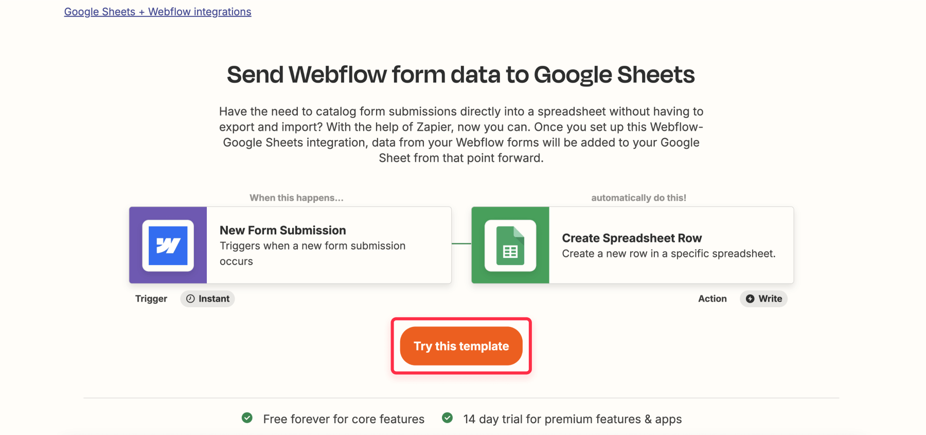 Send webflow form data to Google Sheets