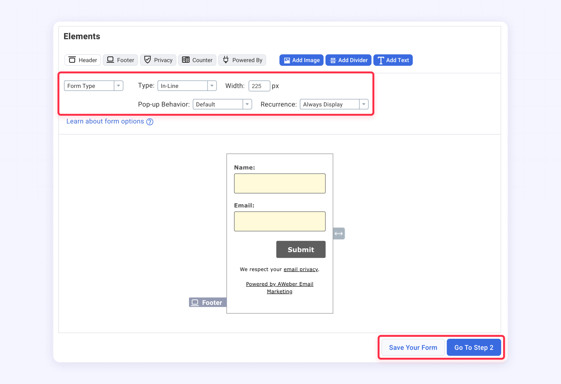 Customize AWeber form Webflow
