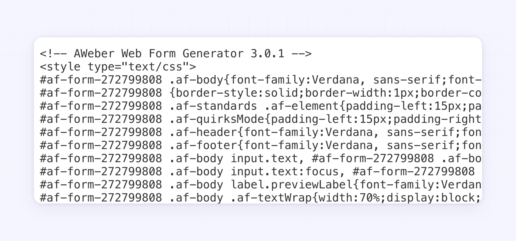 Embed HTML form Webflow