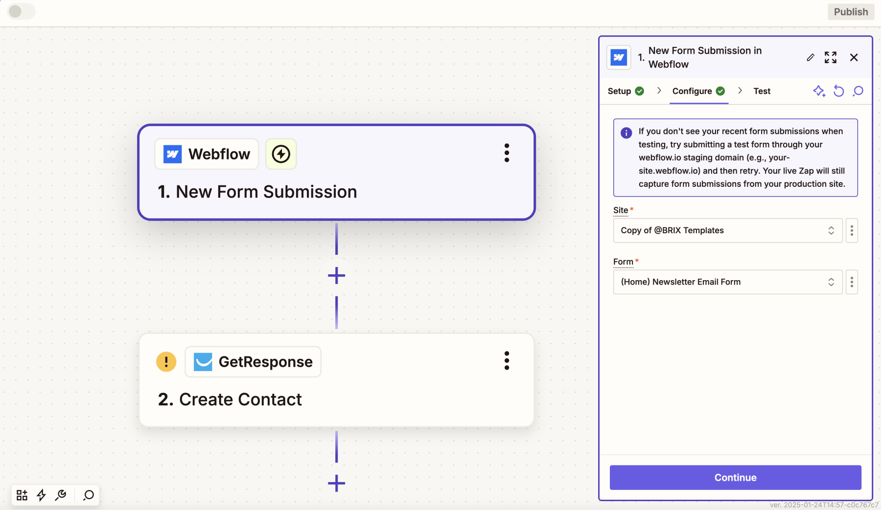 Setup Webflow Account with Webflow