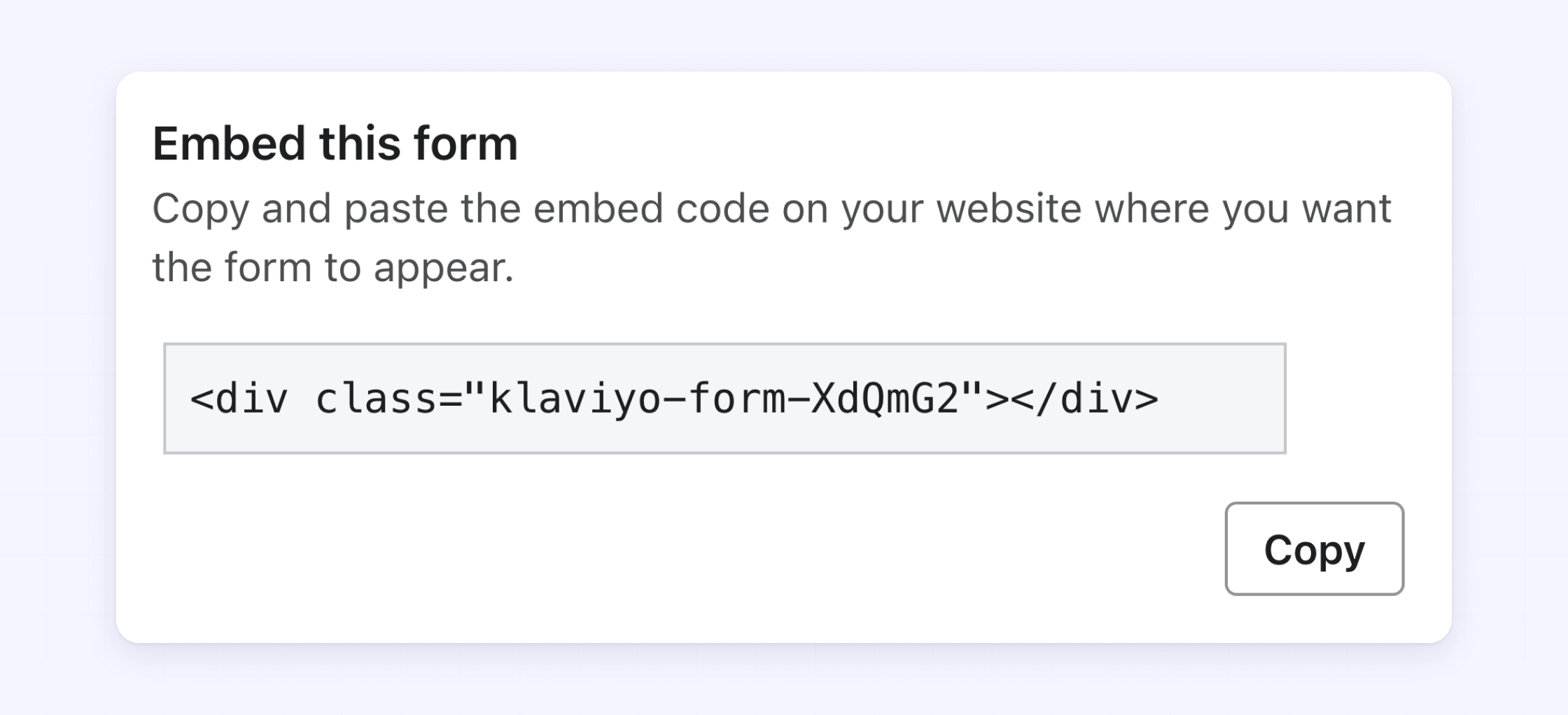 Embed a Klaviyo form in Webflow