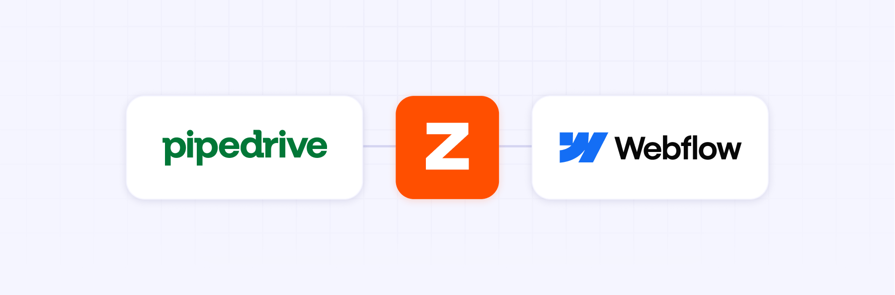 Zapier automated workflow Webflow Pipedrive setup