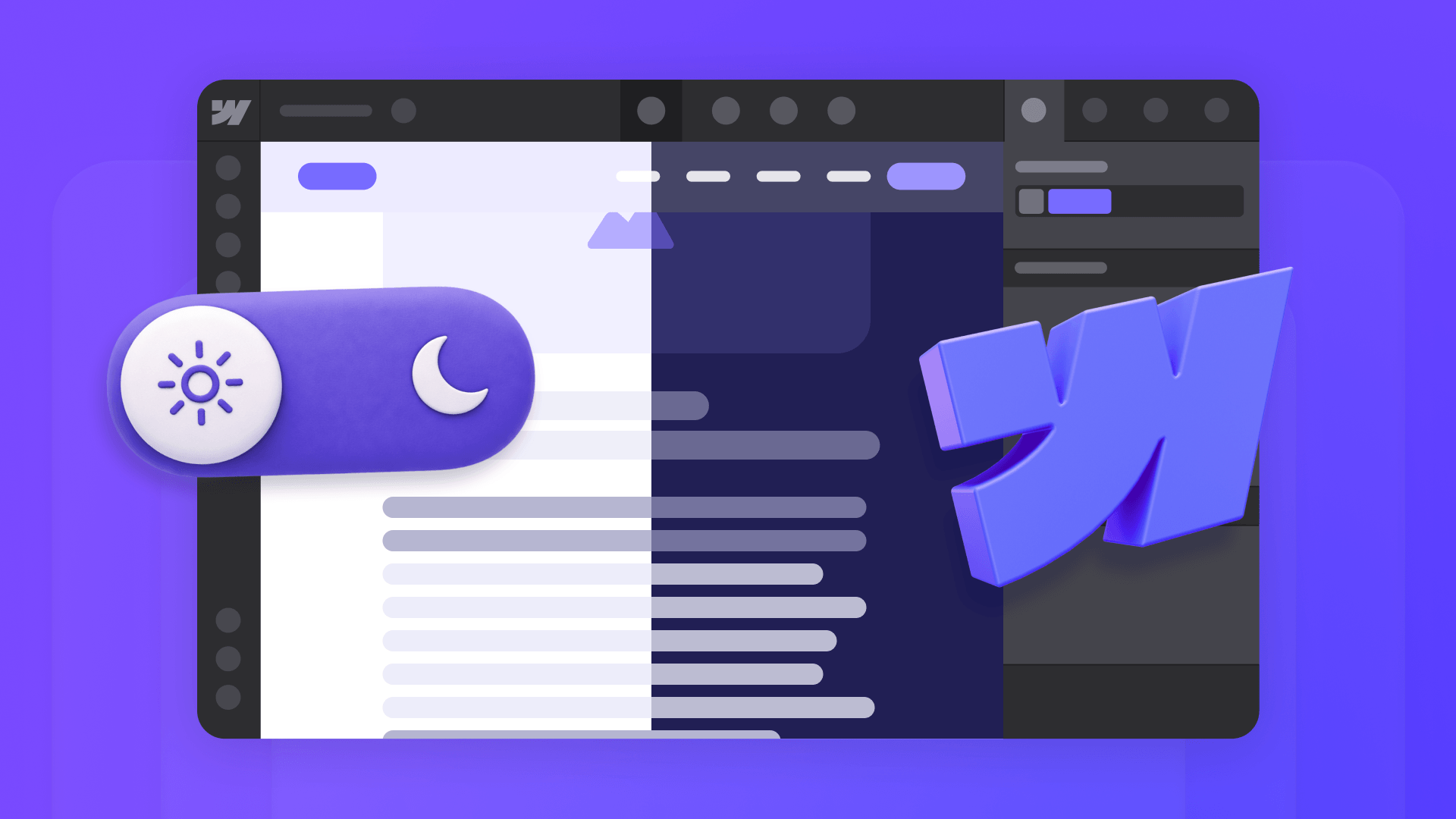 How to create a light and dark mode toggle in Webflow