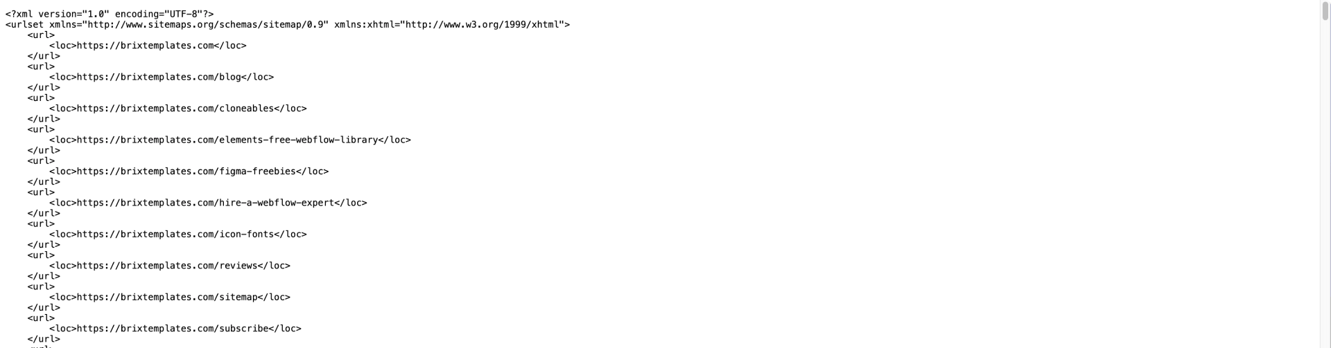 How To View The Sitemap_xml Generated By Webflow
