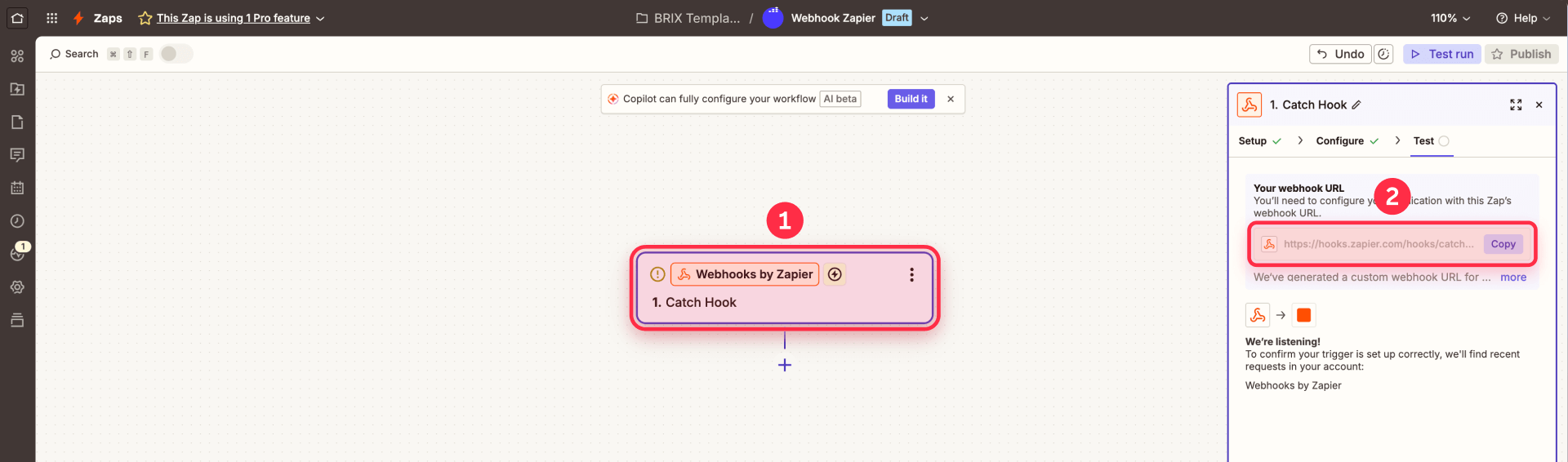 How To Get The Webhook URL In Zapier To Connect With Webflow