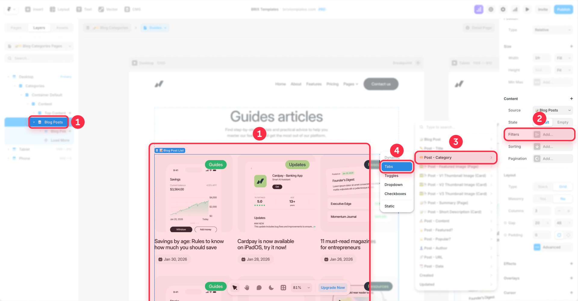 How To Add Dynamic Tabs To A Framer CMS List
