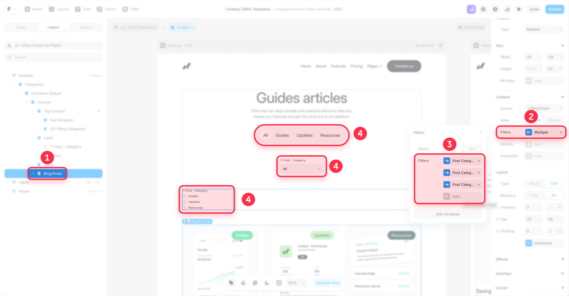 How To Configure Multiple Dynamic Filters In Framer CMS