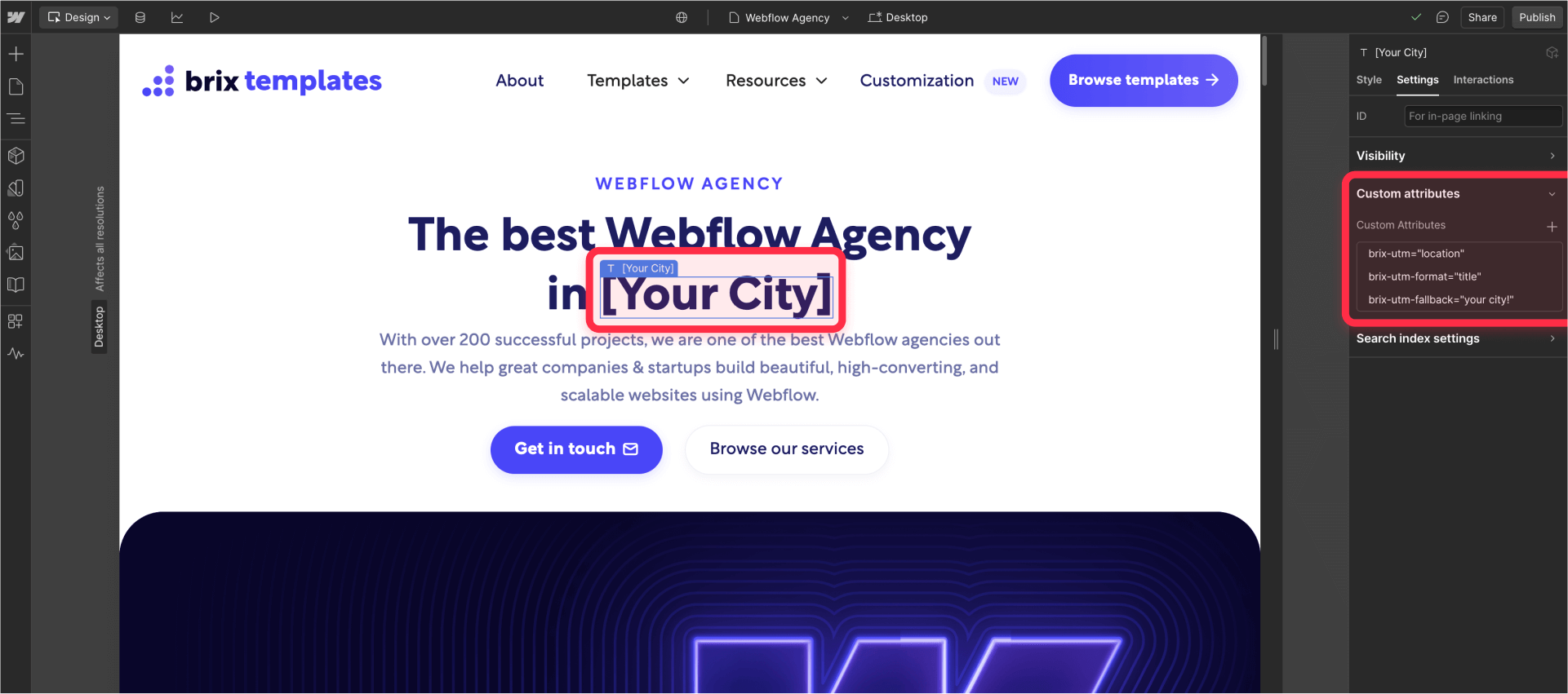 How to install url parameter script in Webflow