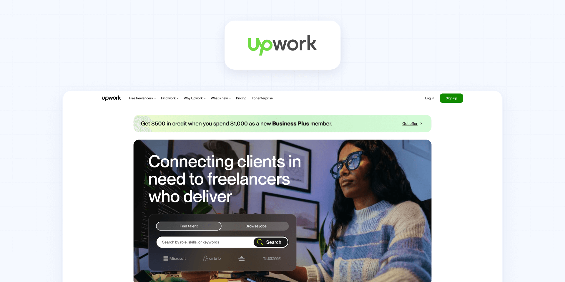 5 - UpWork for finding cost-effective Framer freelancers