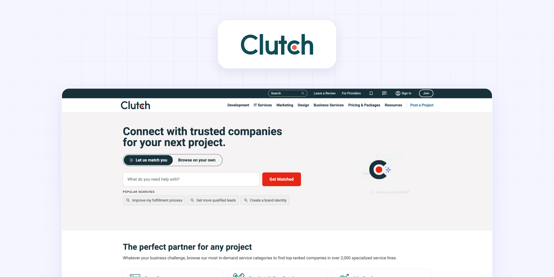 2 - Clutch for finding Webflow agencies with verified reviews