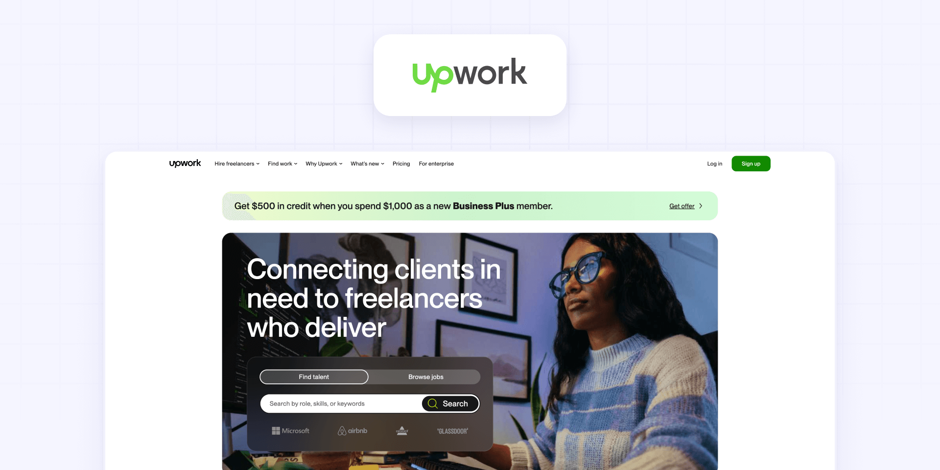 5 - UpWork for finding budget-friendly Webflow freelancers