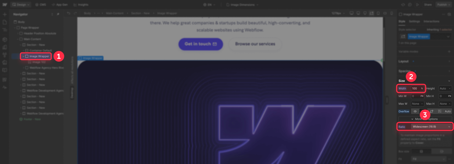 How To Configure The Aspect Ratio In The Wrapper Div To Prevent Layout Shift In Webflow