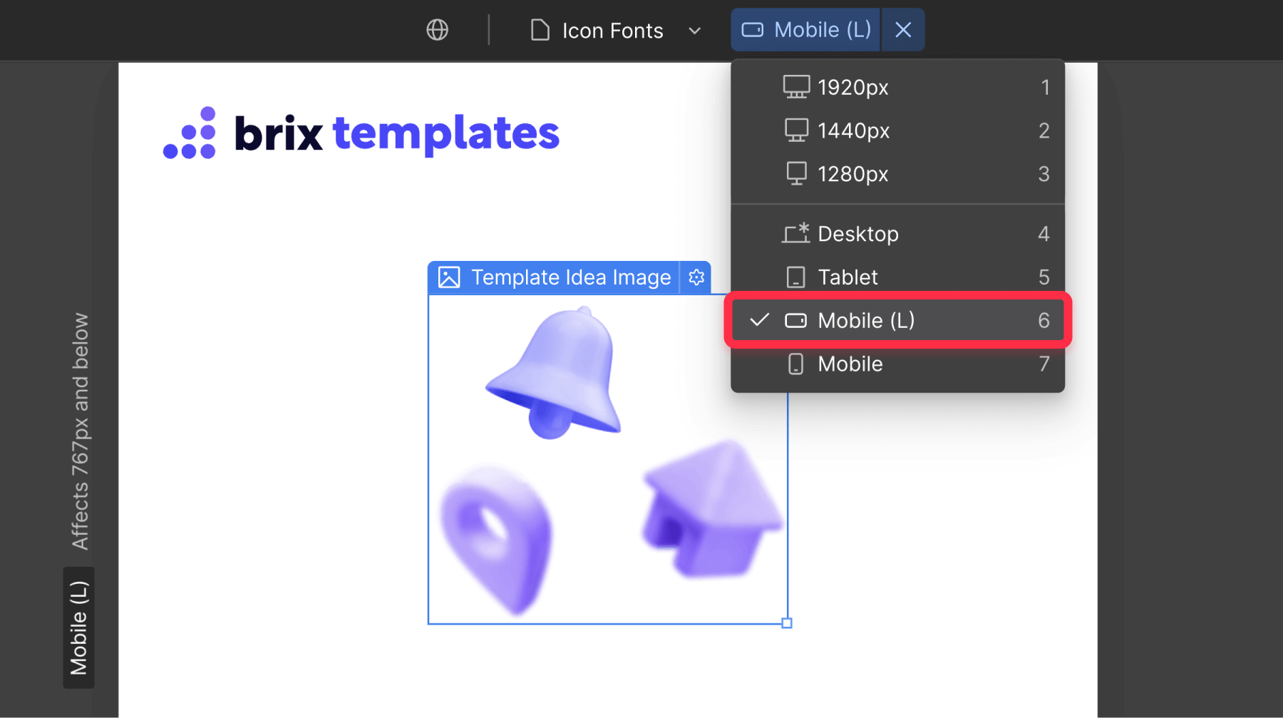 Enable specific mobile customization on Webflow