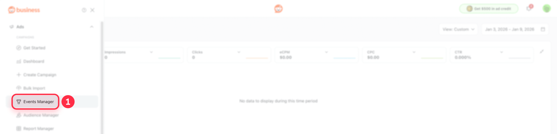 How To Access Events Manager In Reddit Ads Manager For Framer