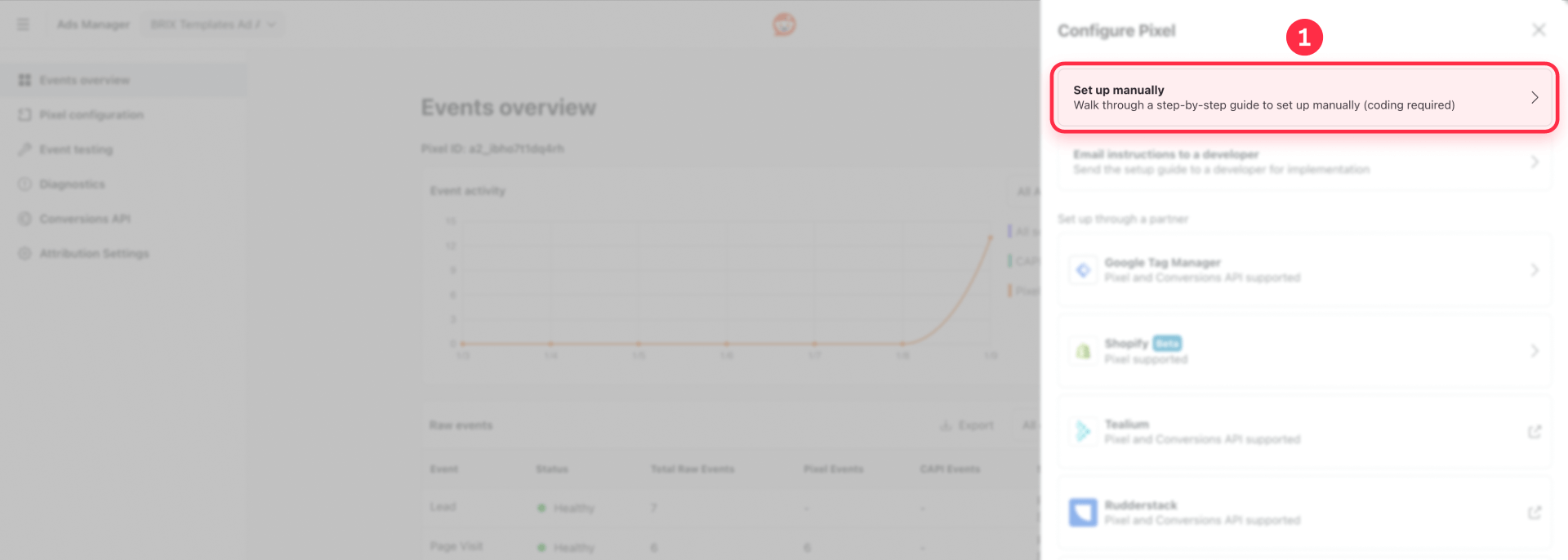 How To Select Set Up Manually In Reddit Events Manager For Framer