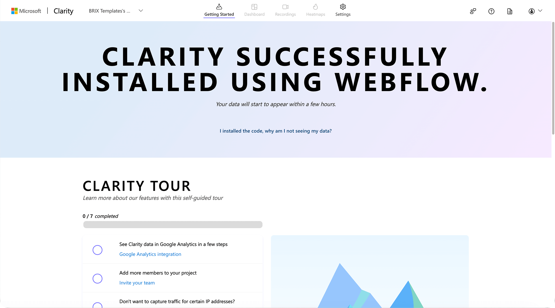 How To Verify Successful Clarity Installation Webflow