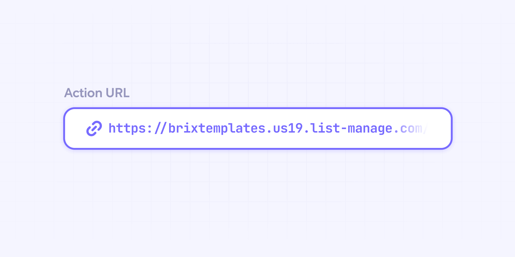 Mailchimp form action URL to connect to Webflow