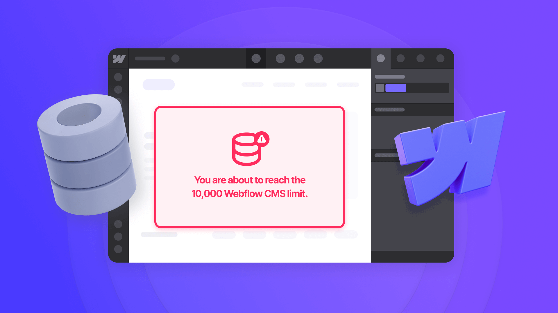 How to overcome Webflow's 10,000 item CMS limit
