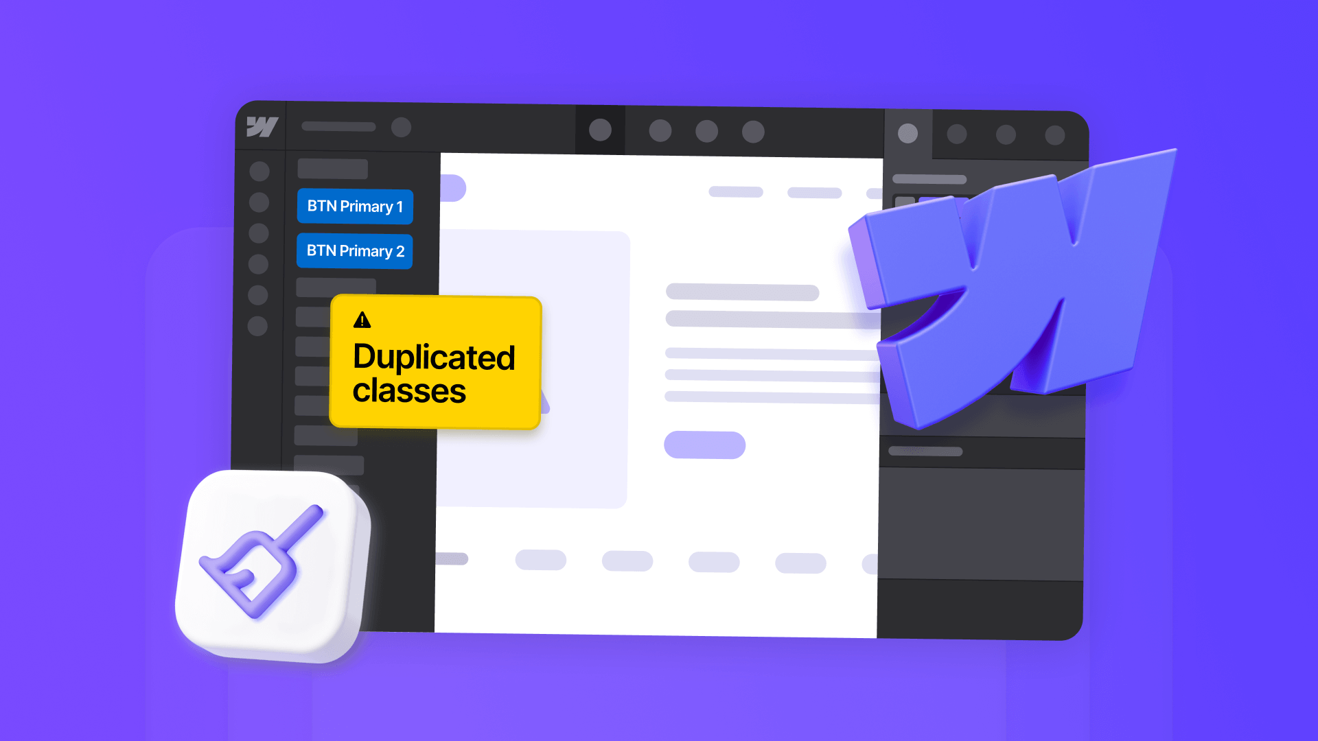 How to remove duplicate classes in Webflow