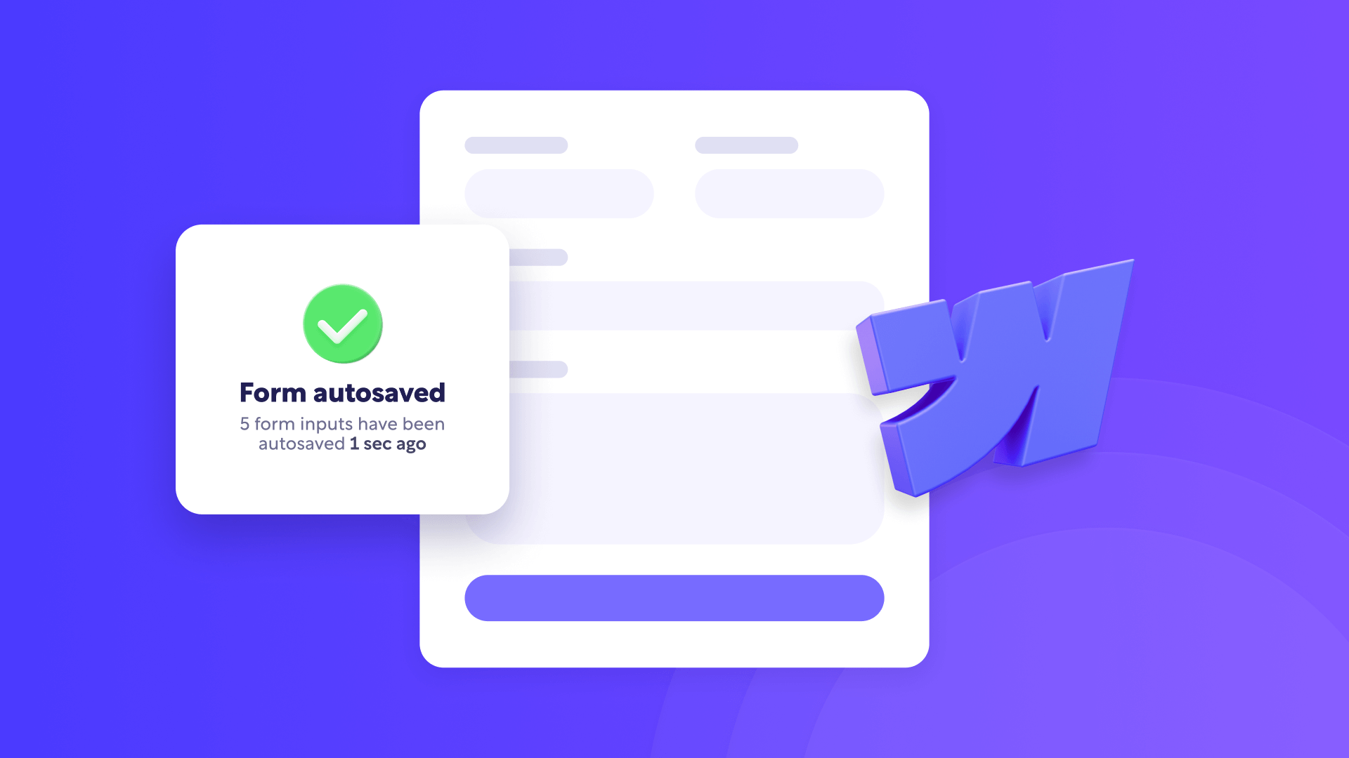 How to save Webflow forms progress automatically