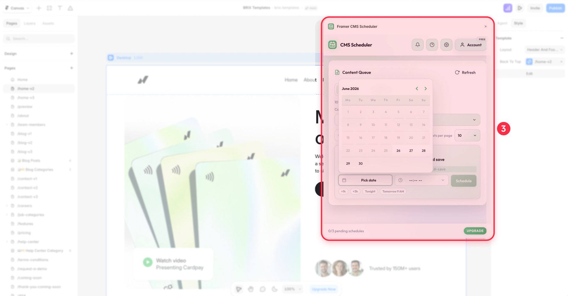 How to schedule Framer CMS drafts with Framer CMS Scheduler