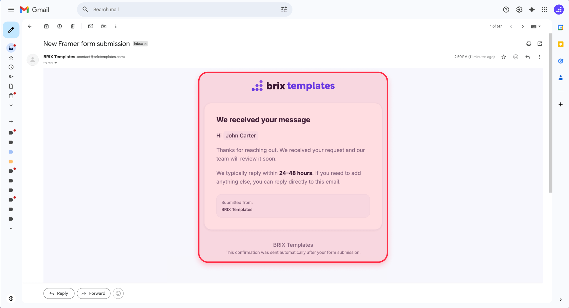 How To View The Webflow Confirmation Email In Gmail