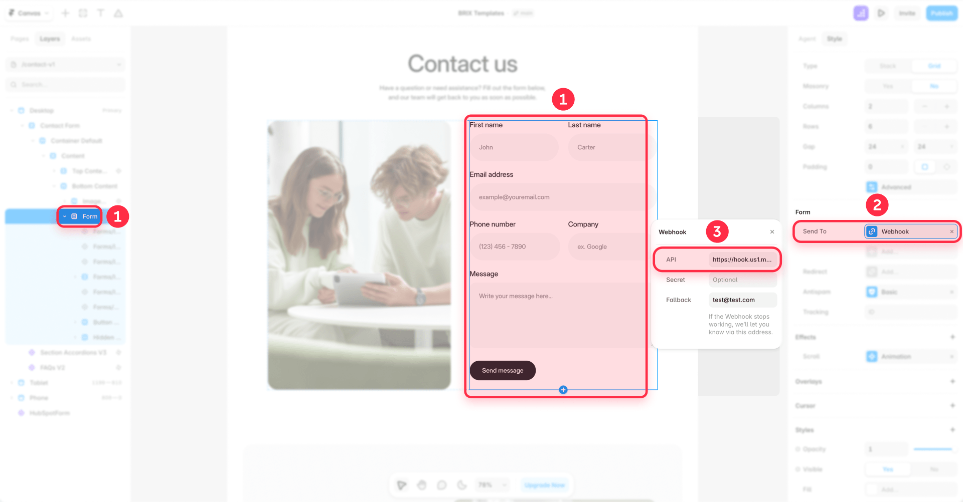 How To Configure A Framer Form To Send Data To A Webhook