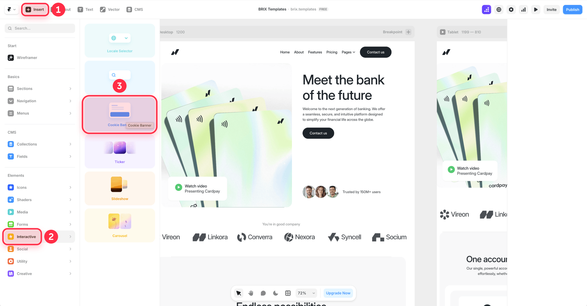 How To Insert The Native Cookie Banner In A Framer Site