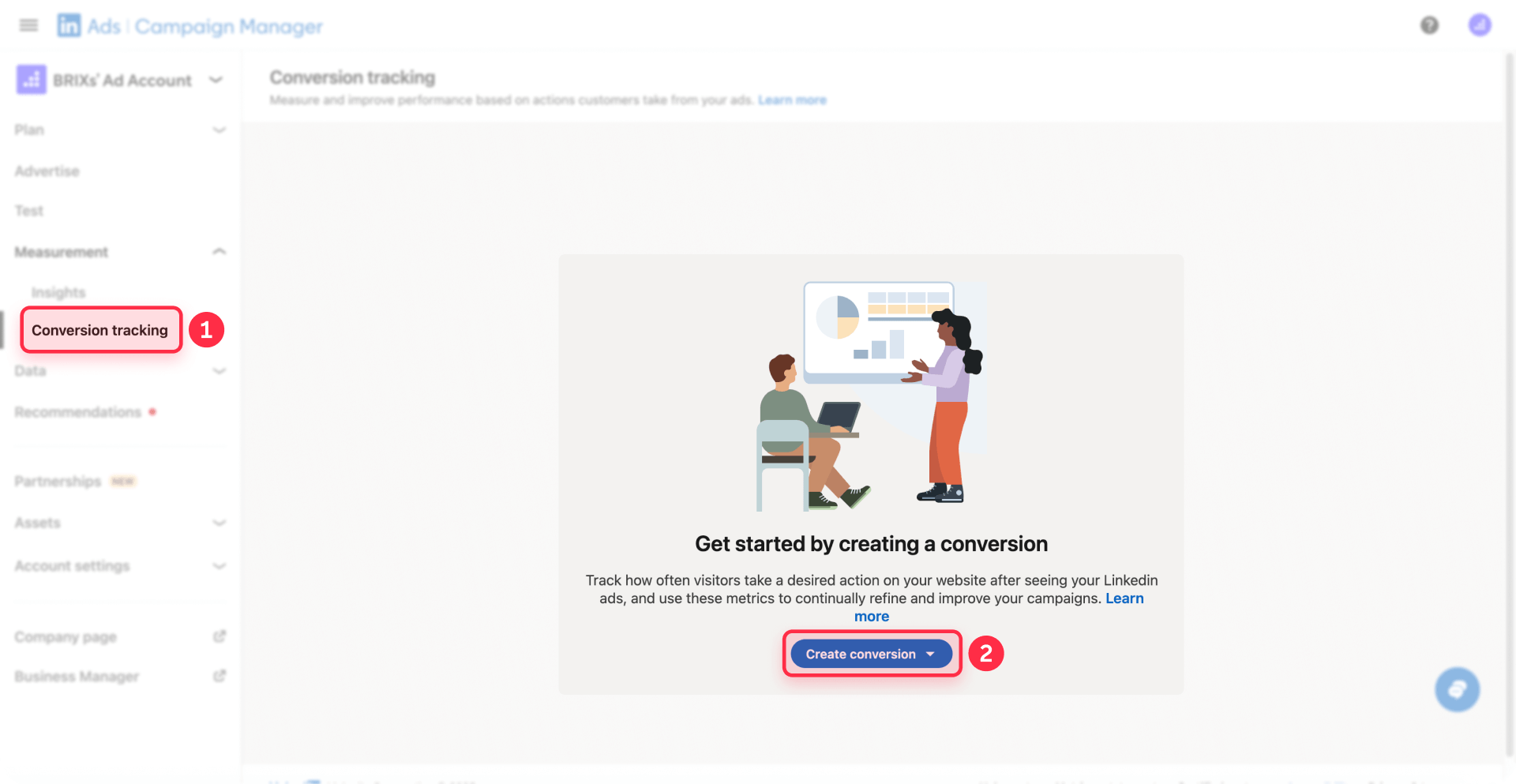 How To Access Conversion Tracking LinkedIn Campaign Manager Framer