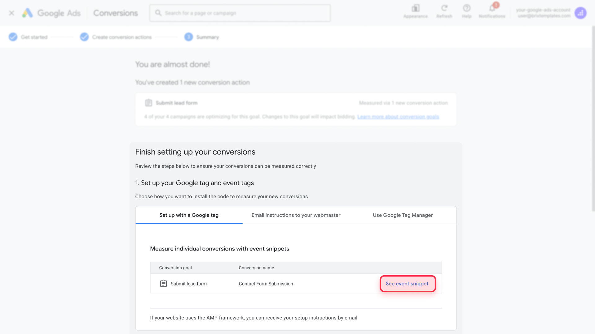 How To Get The Event Code In Google Ads