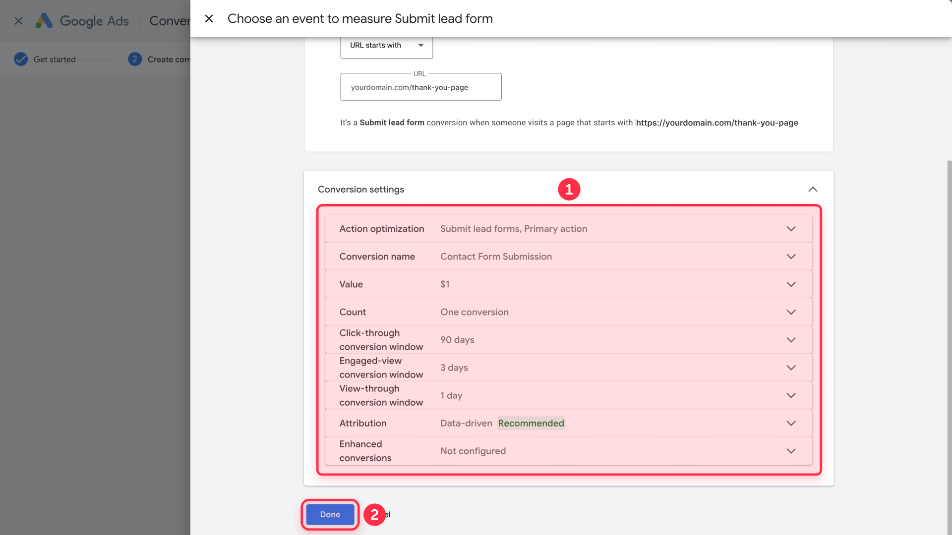 How To Adjust The Conversion Settings In Google Ads