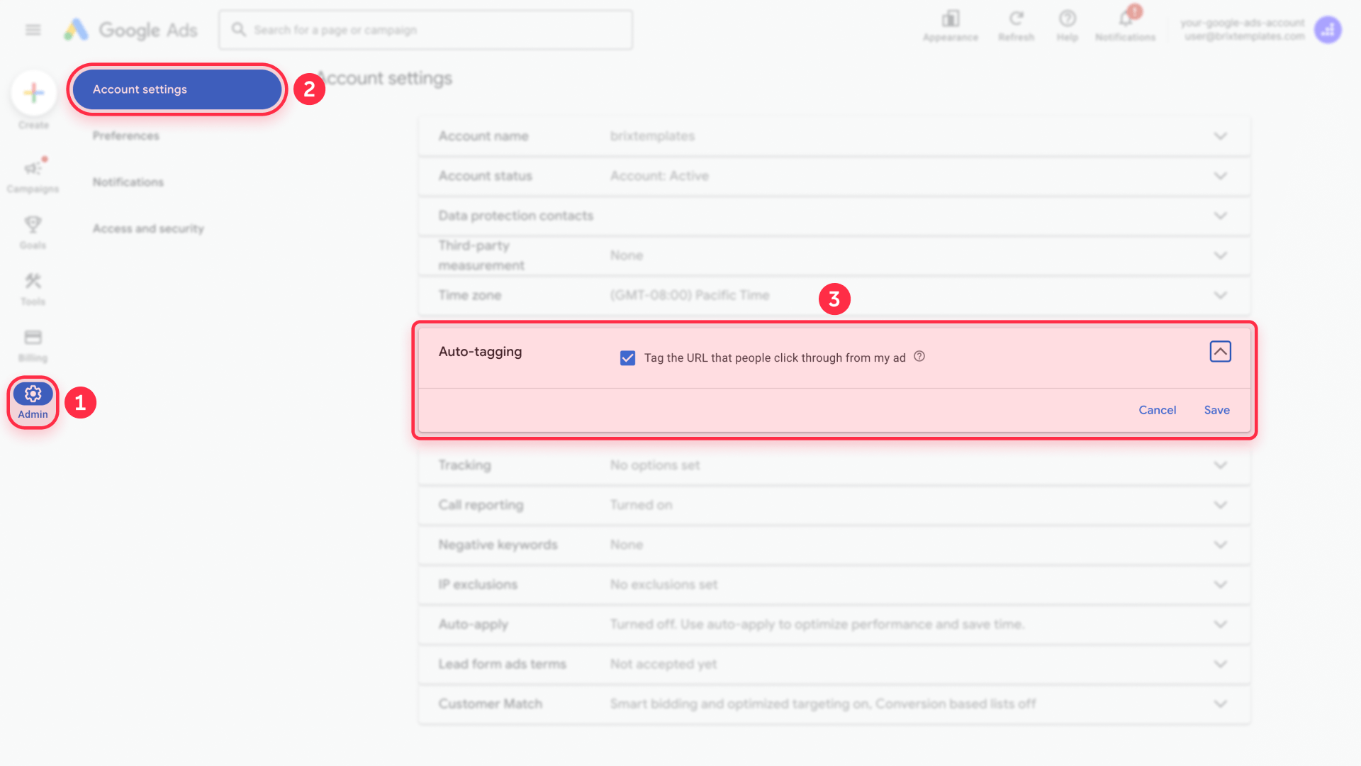 How To Enable Automatic Tagging In Google Ads