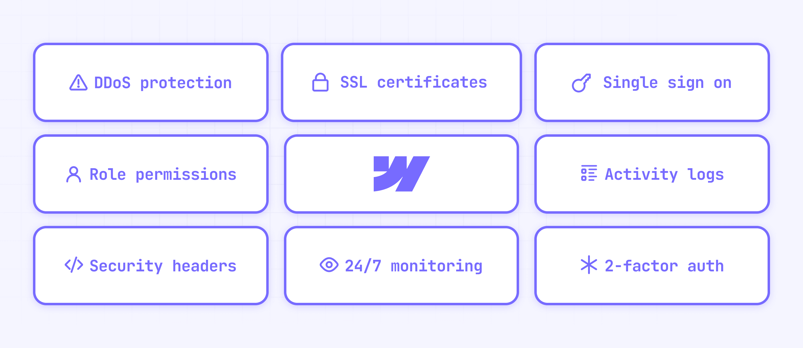Core Webflow security features